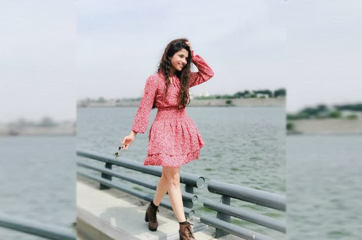 Kinjal Rajpriya shares her cute look in a short dress