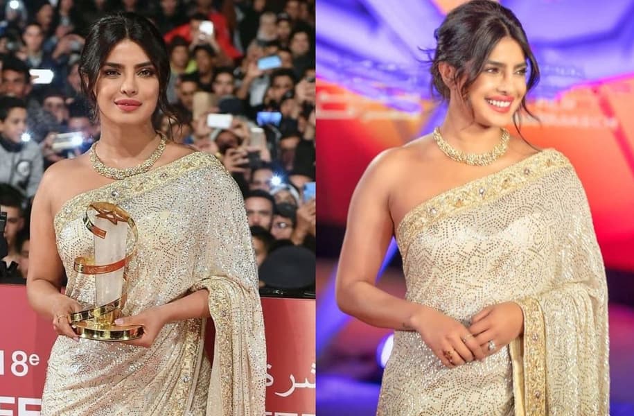 Priyanka Chopra shows her desi side at the Marrakesh International Film Festival