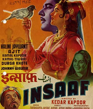 Insaaf (1956) poster