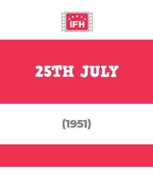 25th July (1951) poster
