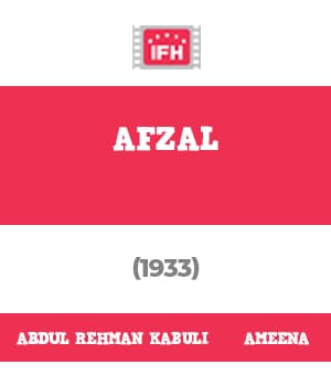 Afzal (1933) poster