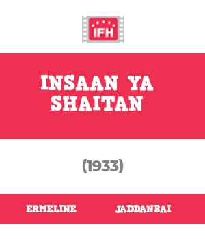 Insaan Ya Shaitan (1933) poster