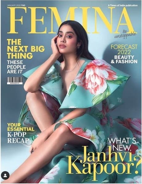 Femina India Magazine Cover Jan 2022