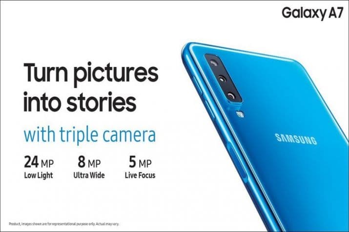 Samsung Galaxy A7 Triple Camera for Ultra Wide Shots Tvc