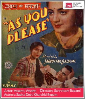 Aap Ki Marzi (1939) poster