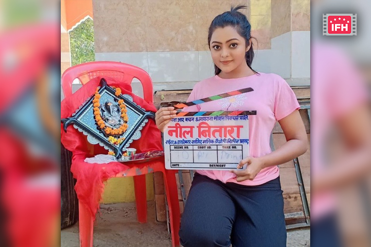 Bhojpuri Actress Kajal Yadav Shares Photo From Day One On The Sets Of 'Neel Nitara'